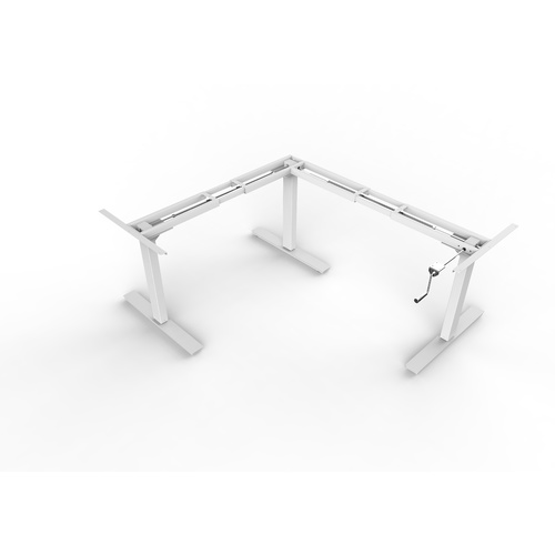 Wind-up Height Adjustable Desk 3 Leg